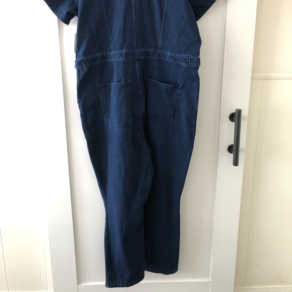 Good American Blue Denim Jumpsuit 6 3X 22/24 - Picture 4 of 14